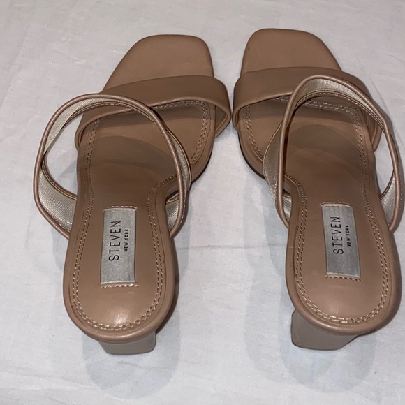 Steven by Steve Madden Jessi Nude Sandals Heels - Picture 3 of 15
